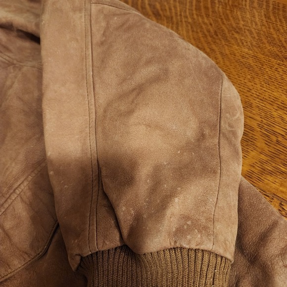 Y2K Hunt Club Leather Bomber Style Jacket Size XL Retro - Picture 15 of 16